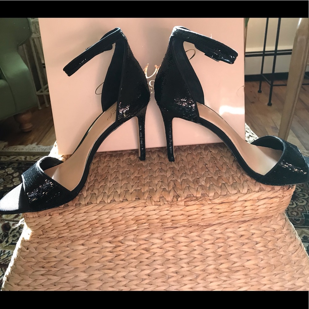 NWOT Badgley Mischka Black Sexy Heels Size 9 1/2